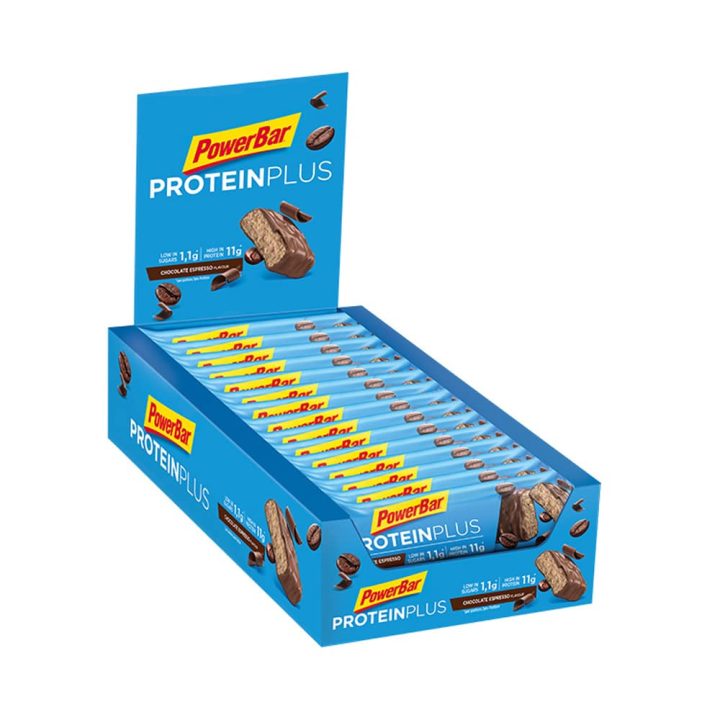 Eiwitreep - PowerBar Protein Plus Low Sugar Bar - Chocolade - Doos van